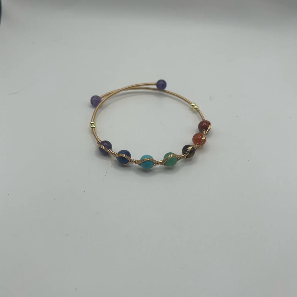 Fashion Jewelry Blue and Green Beaded Bracelet